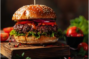 Beef burgers from Primrose Herd butchery and online shop